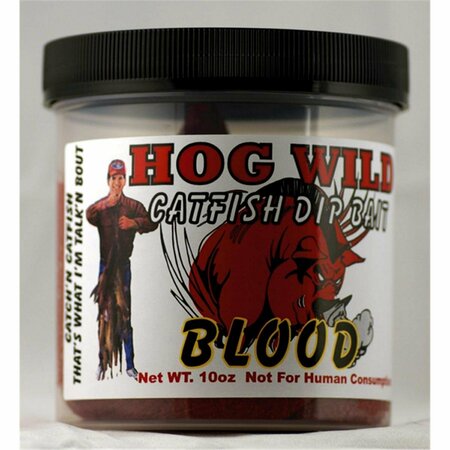 MAGIC CATFISH BAIT 10 oz Catfish Hogwild Chicken Blood Dip Bait - Red MAGIC-HWC